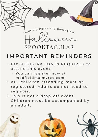 SPOOKY REMINDERS!